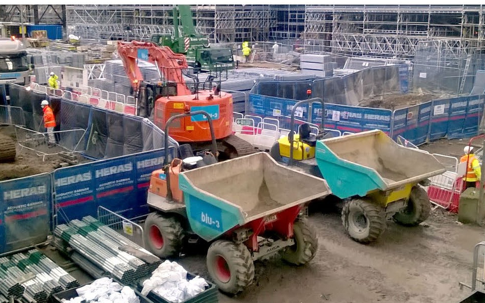 Civil engineering works at Battersea Power Station
