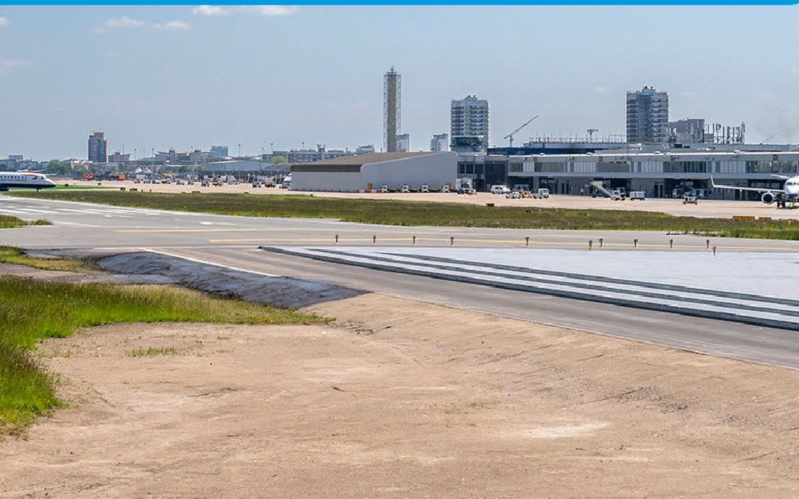 Airfield infrastructure at London City Airport